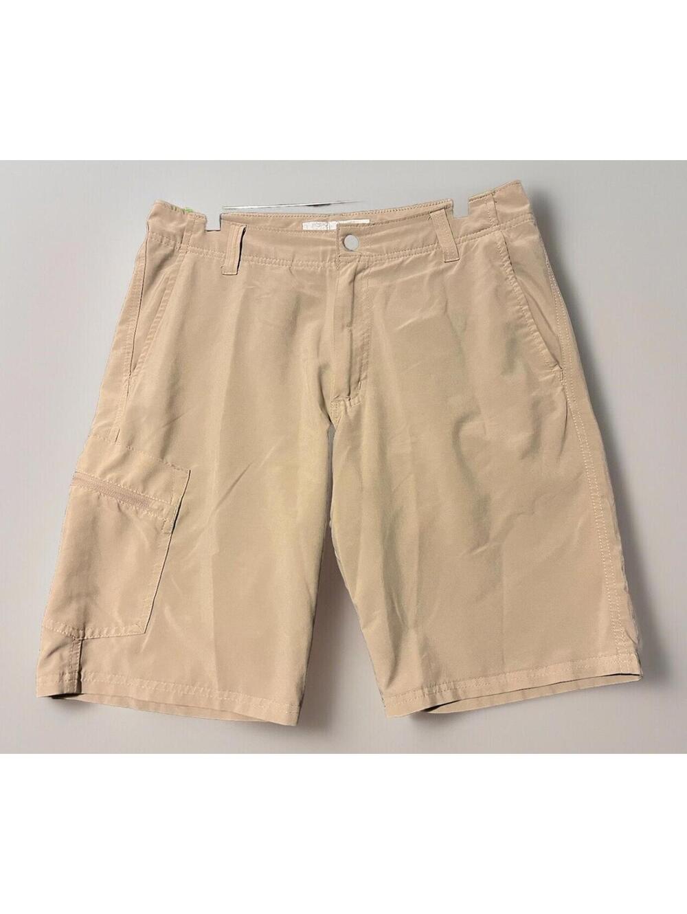 Lee Dungarees Shorts Men’s 32 Khaki Utility Zip Pocket Cargo‎ Comfort